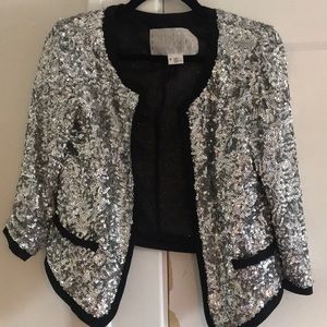 Cropped sequin Urban Outfitters jacket